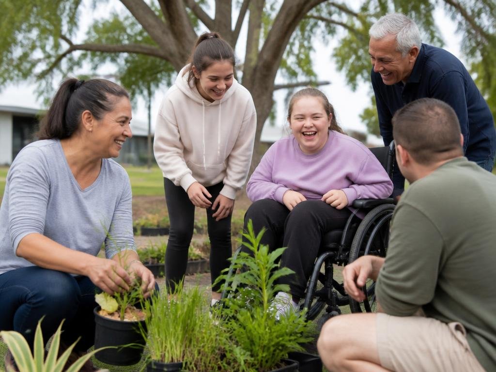 A group of people enjoying a community activity in Western Sydney